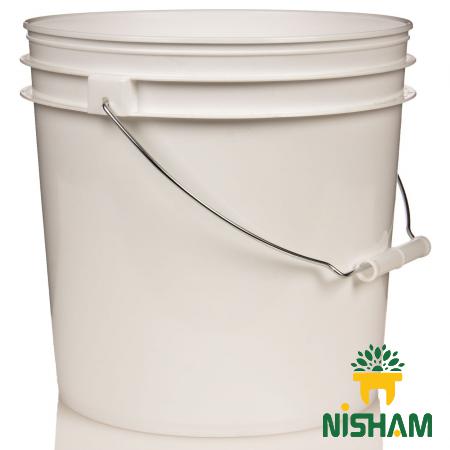 What is the material of Small Plastic pail?