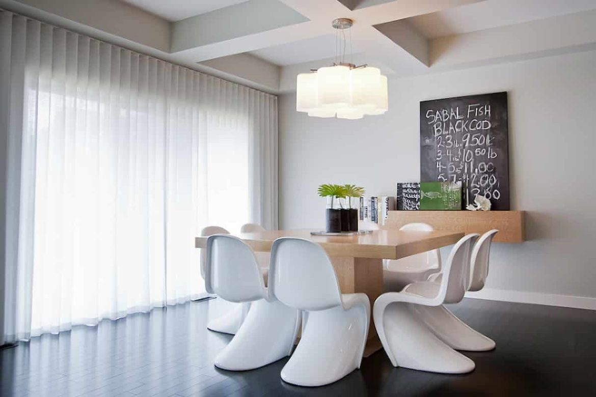 Match panton dining chairs white easily with everything